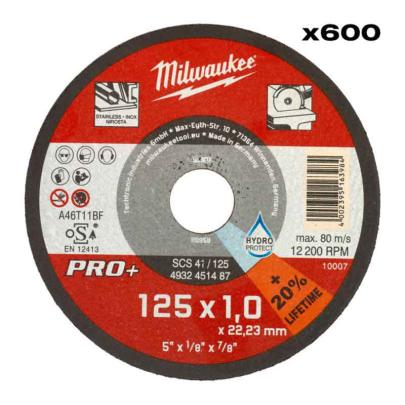 4932500580 - PRO+ thin metal cutting disc 125 x 1 x 22.2 mm (600 pcs.)
