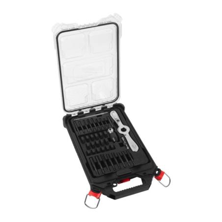 4932498721 - Zestaw gwintowników i narzynek Hex-LOK™ 2 w 1 w organizerze PACKOUT™, M3 x 0,5 mm - M12 x 1,75 mm (38 szt.)