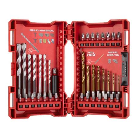 4932479854 - Set of metal and universal hammer drill bits and impact bits for Phillips, Pozidriv, and Torx screws (39 pcs.)