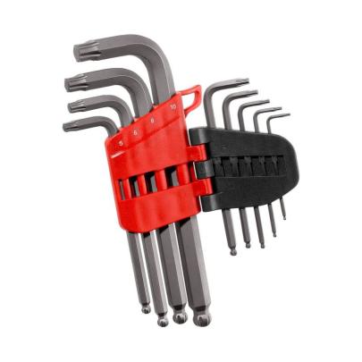 83HGRP.JP9PB  - Zestaw kluczy trzpieniowych zagiętych, długich z kulką, OGV® GRIP, 6-kątnych, 1,5 - 10 mm (9 szt.)
