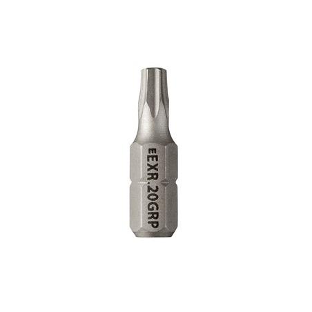 EXR.20GRP - Końcówka do obrobionych śrub Resistorx® OGV® GRIP, TT20