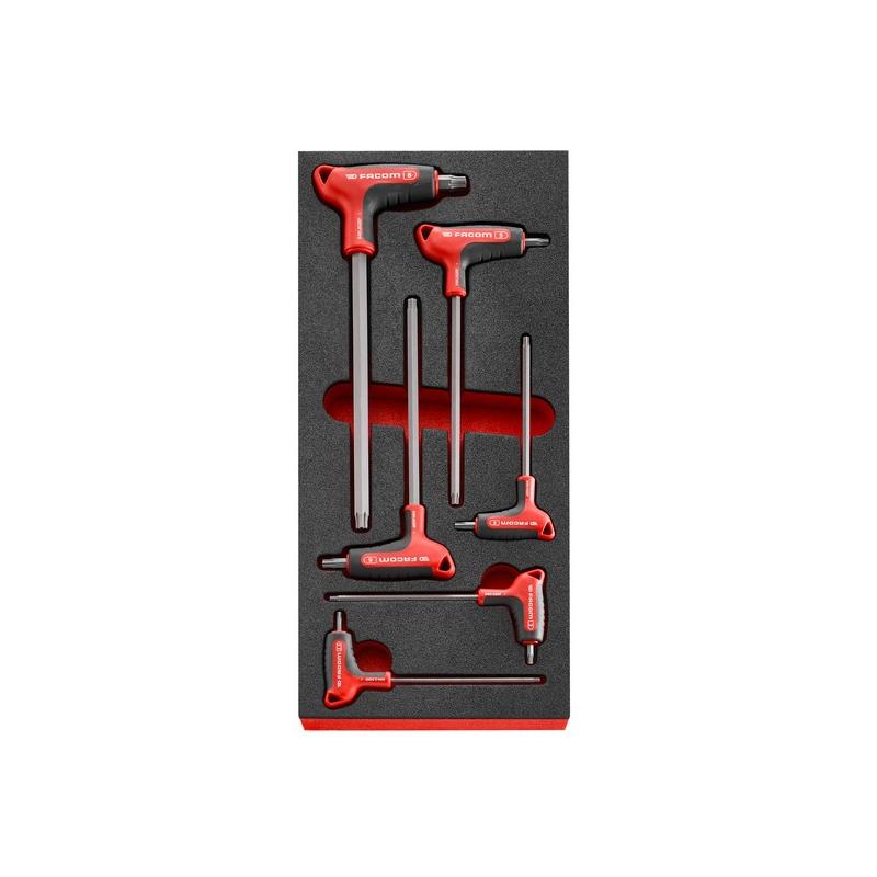 MODM.84HGRP - Moduł kluczy trzpieniowych 6-kątnych OGV® GRIP, 2,5 - 8 mm (6 szt.), wkładka piankowa
