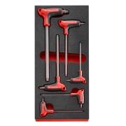 MODM.84HGRP - OGV® GRIP Hex Key Set, 2.5 - 8 mm (6 pcs.), foam insert