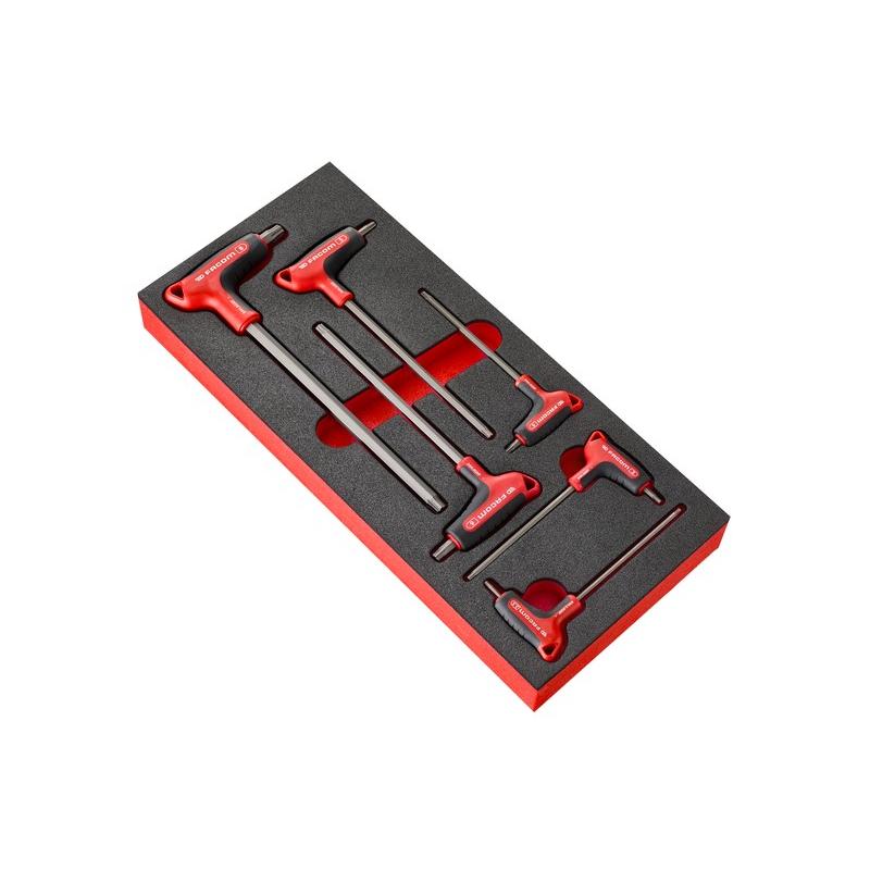 MODM.84HGRP - OGV® GRIP Hex Key Set, 2.5 - 8 mm (6 pcs.), foam insert