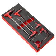 MODM.84HGRP - Moduł kluczy trzpieniowych 6-kątnych OGV® GRIP, 2,5 - 8 mm (6 szt.), wkładka piankowa