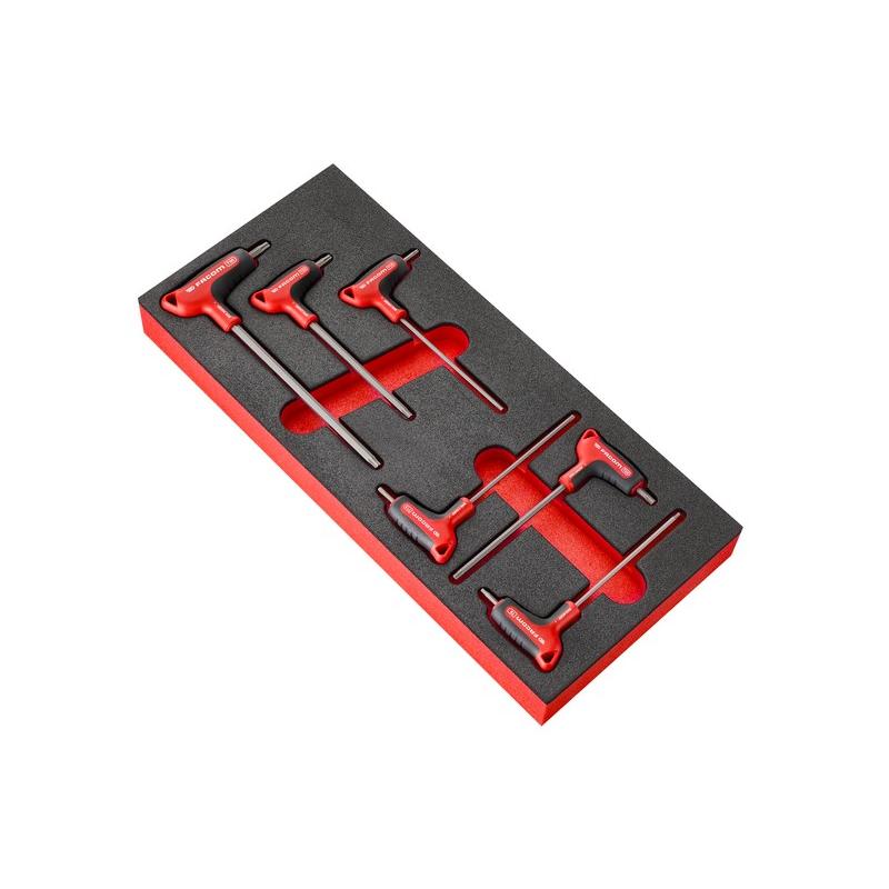MODM.89XGRP - Moduł kluczy trzpieniowych TORX® OGV® GRIP, T8 - T30 (6 szt.), wkładka piankowa
