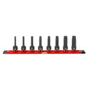 NSH.GRP.J8PB - 1/2" Shank Impact Socket Set for OGV® GRIP Machined Screws, 6 - 17 mm (8 pcs)