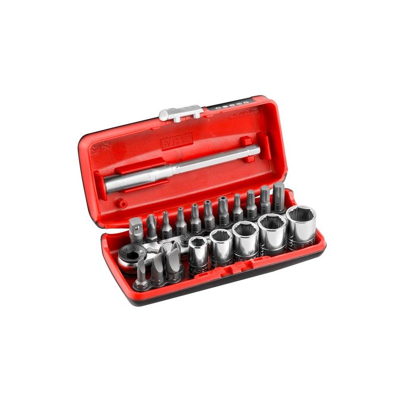 R1PICOGRPPB - OGV® GRIP 1/4" Screwdriver/Wrench Set with Compact R.180 Flex Ratchet, 6 - 13 mm Sockets