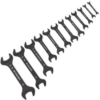 48.JE12T - Set of 12 heavy-duty open end wrenches, 5.5x7 - 30x32 mm