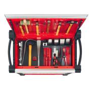 JET.CRTCAR2 - Sheet metal work tool set in foam modules with JET.CRT5M4A mobile workstation