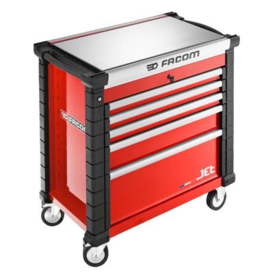 JET.CRTCAR2 - Sheet metal work tool set in foam modules with JET.CRT5M4A mobile workstation