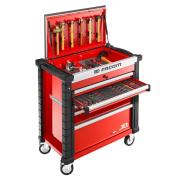 JET.CRTCAR2 - Sheet metal work tool set in foam modules with JET.CRT5M4A mobile workstation