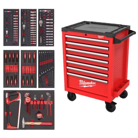 4932499182 - Trolley 4932498252 with accessories, 7 modules, red