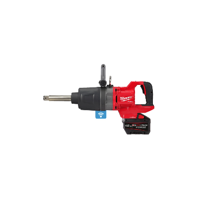 MILWAUKEE - M18 ONEFHIWF1D-121C - Impact wrench 1" with D-handle 2576 Nm, 18 V, 12.0 Ah, ONE-KEY™ - 4933499251