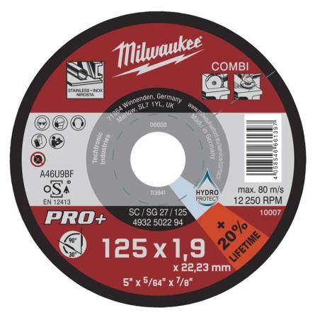 4932502294 - Combi Cutting & Grinding Discs PRO+, 125 x 1.9 x 22.23 mm (1 pc.)