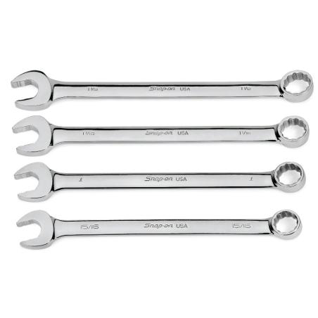 SOEX704 - Zestaw kluczy oczkowo-płaskich Flank Drive® Plus, 15/16" - 1'1/8" (4 szt.)