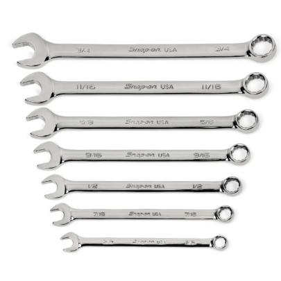 SOEX707 - Zestaw kluczy oczkowo-płaskich Flank Drive® Plus, 3/8" - 3/4" (7 szt.)