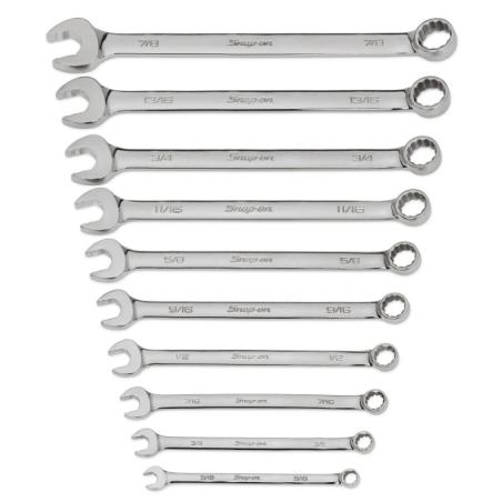 SOEX710 - Zestaw kluczy oczkowo-płaskich Flank Drive® Plus, 5/16" - 7/8" (10 szt.)