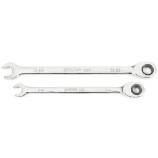 SOXR702A - Zestaw kluczy oczkowo-płaskich grzechotkowych Flank Drive® Plus, 1/4" - 5/16" (2 szt.)