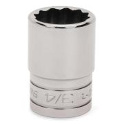 SW141A - Nasadka 1/2" 12-kątna, krótka, calowa, 7/16"