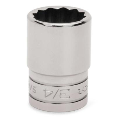 SW181A - Nasadka 1/2" 12-kątna, krótka, calowa, 9/16"