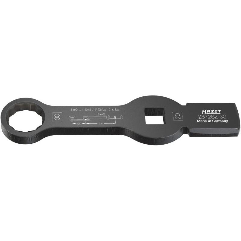 2872SZ-30 - Klucz oczkowy udarowy 12-kątny 3/4" z 2 powierzchniami udarowymi, 30 mm