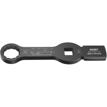 2872SZ-30 - Klucz oczkowy udarowy 12-kątny 3/4" z 2 powierzchniami udarowymi, 30 mm