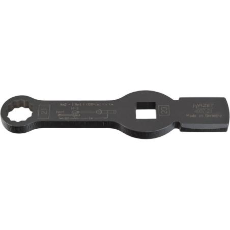 4937-21 - Klucz udarowy oczkowy 12-kątny z 2 powierzchniami udarowymi, 21 mm