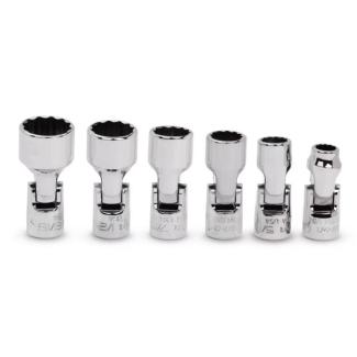 106TMUA - Zestaw nasadek przegubowych 1/4" do śrub 12-kątnych, 1/4" - 9/16" (6 szt.)