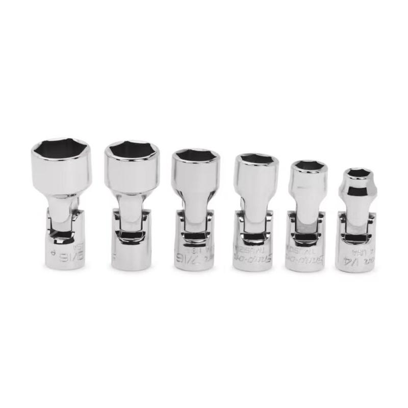 106TMUSA - Zestaw nasadek przegubowych 1/4" do śrub 6-kątnych, 1/4" - 9/16" (6 szt.)