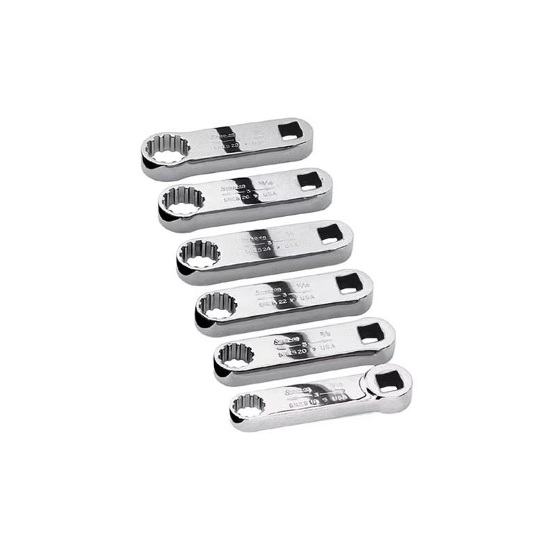 SRES306 - Zestaw końcówek nasadzanych oczkowych 1/2", Spline, 9/16" - 7/8" (6 szt.)