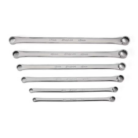 XDHFM606K1 - Zestaw kluczy oczkowych prostych długich Flank Drive® High-Performance, 8x10 - 17x19 mm (6 szt.)