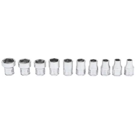 110RTSMA - Zestaw nasadek 1/4" 6-kątnych, niskoprofilowych, 5 - 13 mm (10 szt.)