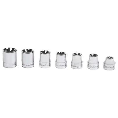 207RFLE - Zestaw nasadek 3/8" do śrub Torx®, niskoprofilowych, E8 - E18 (7 szt.)