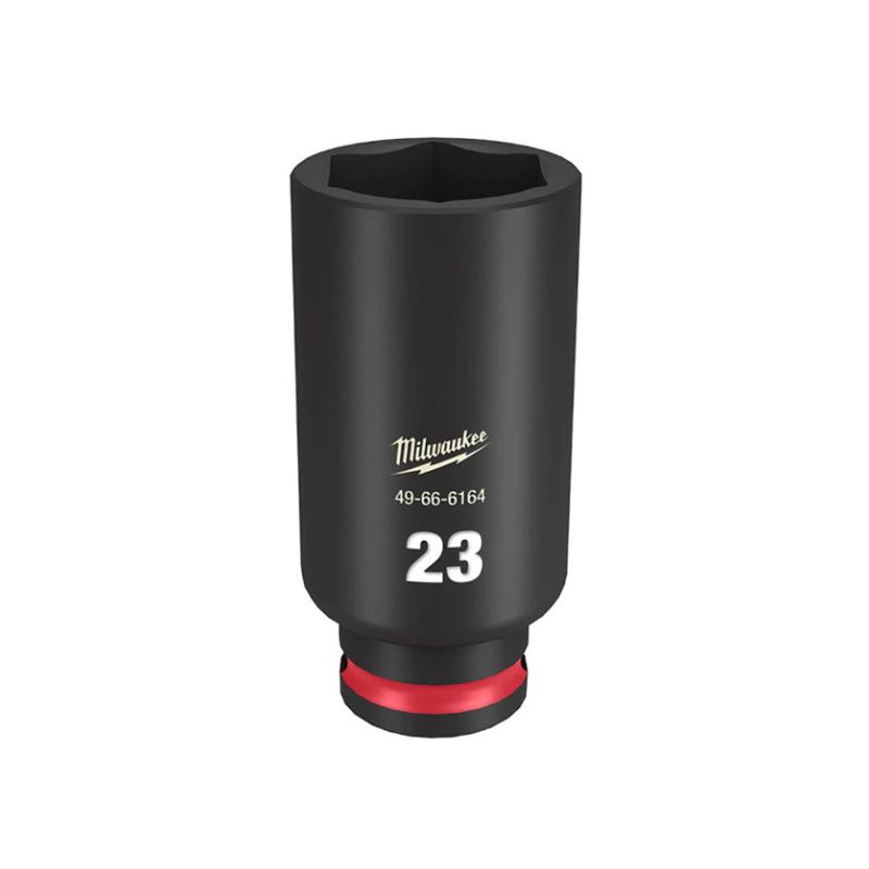 49666164 - Shockwave 3/8" hex impact socket, long, metric, 23 mm