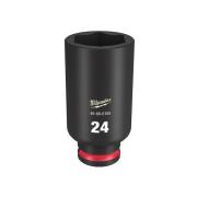49666165 - Shockwave 3/8" hex impact socket, long, metric, 24 mm