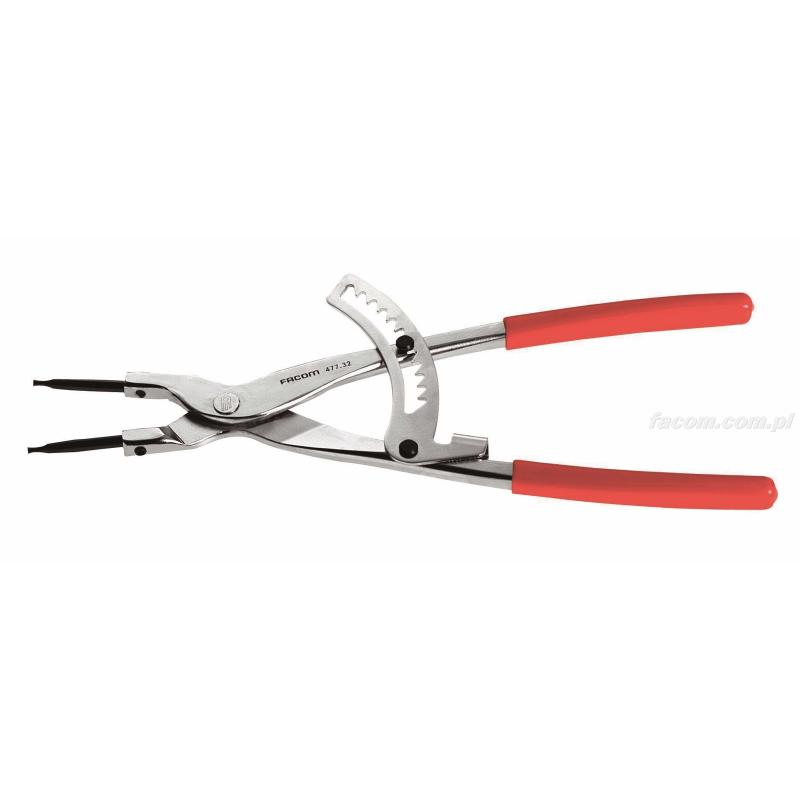 477.32 - Szczypce z zapadką otwierane, do pierścieni osadczych zewnętrznych,  mm