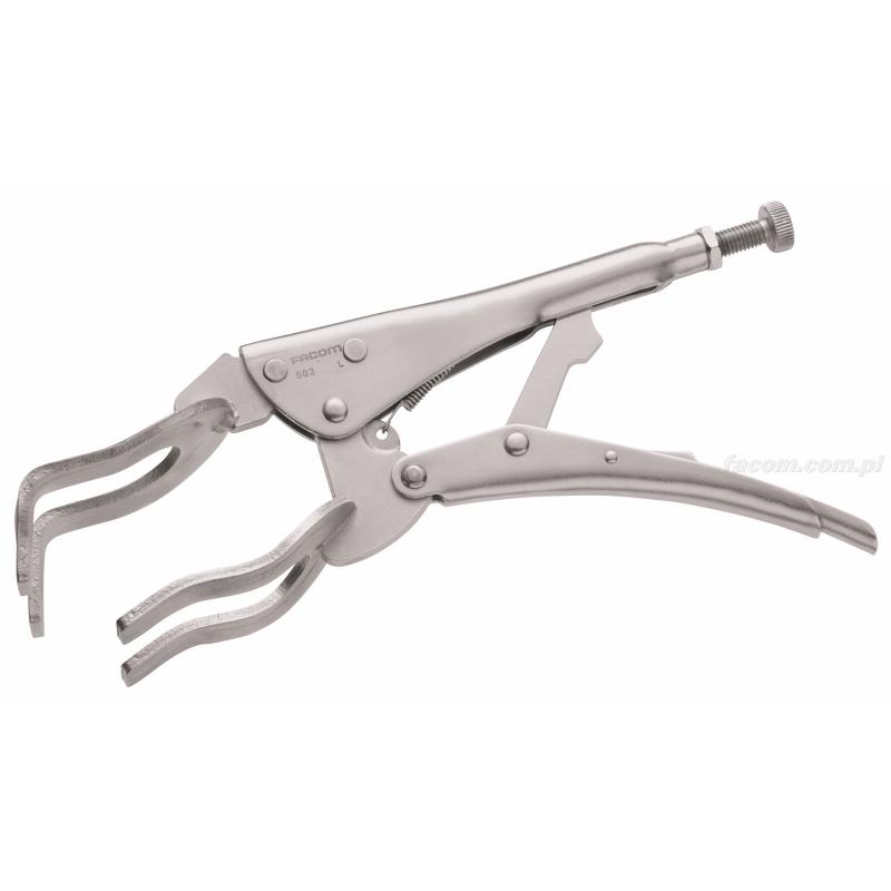 503 - Szczypce zaciskowe do prętów okrągłych, 190 mm