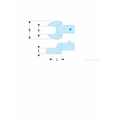 11.14 - Końcówka widełkowa metryczna – złącze 14 x 18 mm