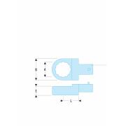 13.17 - Końcówka oczkowa - złącze 14 x 18 mm