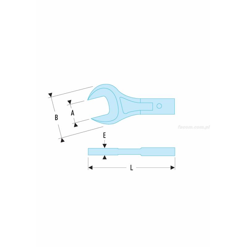 20.11 - Końcówka widełkowa – złącze 20 x 7 mm