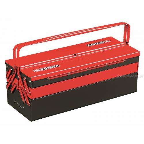 BT.13GPB - Metal toolbox with 5 compartments - large capacity