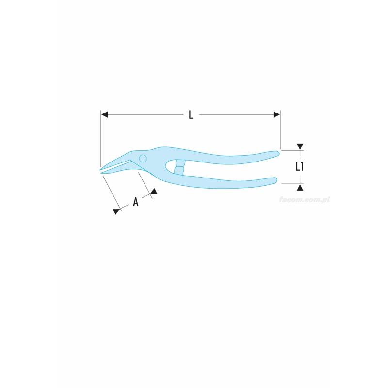 883.32 - Nożyce do cięcia kształtowego, o dużej rozwartości