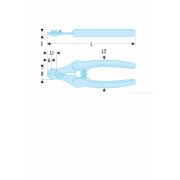 996.5 - Nożyce do cięcia kabli stalowych, rozwartość 5 mm