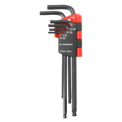 83SH.JP7 – zestaw kluczy trzpieniowych zagiętych, długich z kulką, 6-kątnych, 1,5 - 6 mm