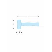 1262H.150 - Młot o krawędziach ściętych, 1,5 kg