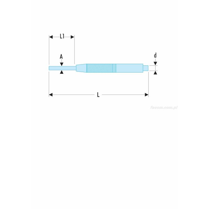 251A.2 - Wybijak precyzyjny z tuleją prowadzącą, 1,9 mm