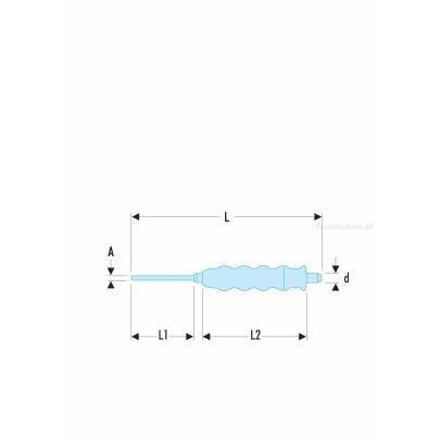 255.G2,5 - Punktak z rękojeścią, 2,5 mm