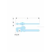 131A.18 - klucz do rur „Stillson”, 60 mm