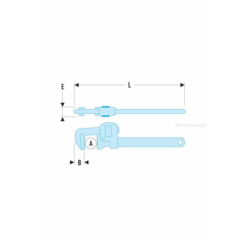 131A.36 - klucz do rur „Stillson”, 102 mm